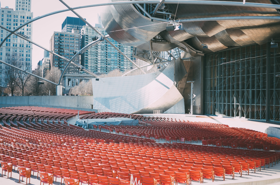 arranged chairs at an event place