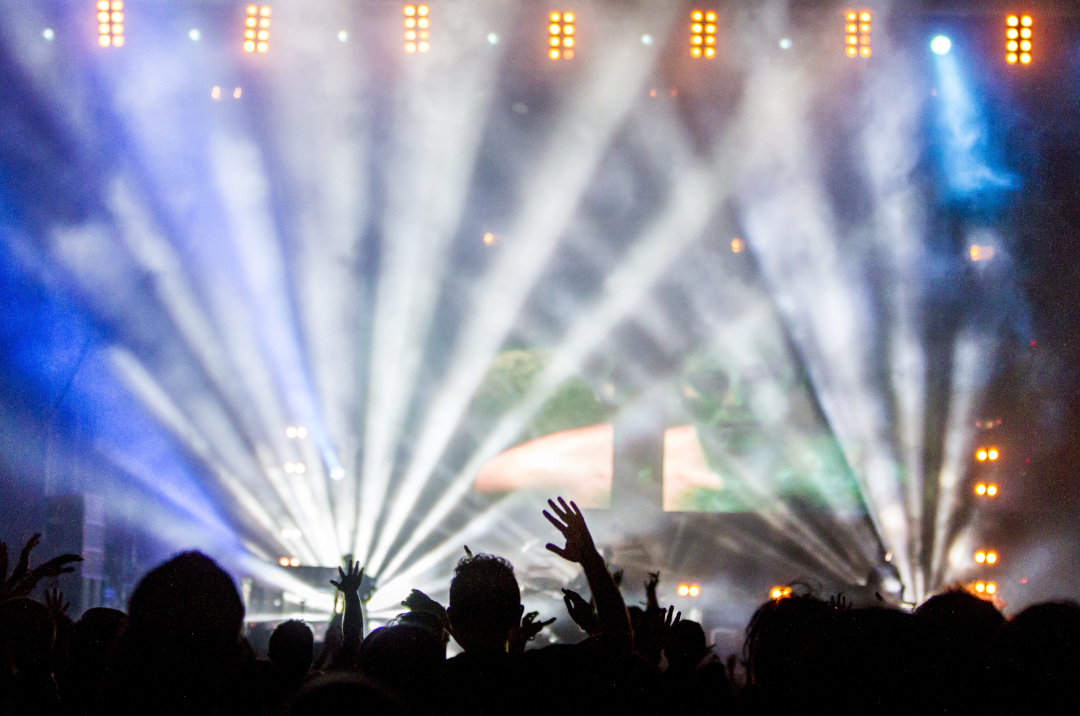 people enjoying a music festival